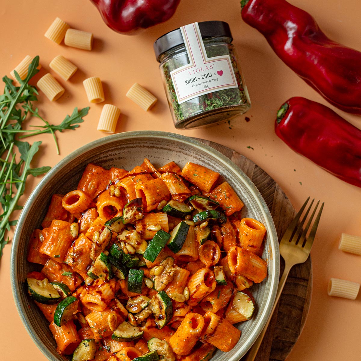 Rezept Pasta mit Paprika