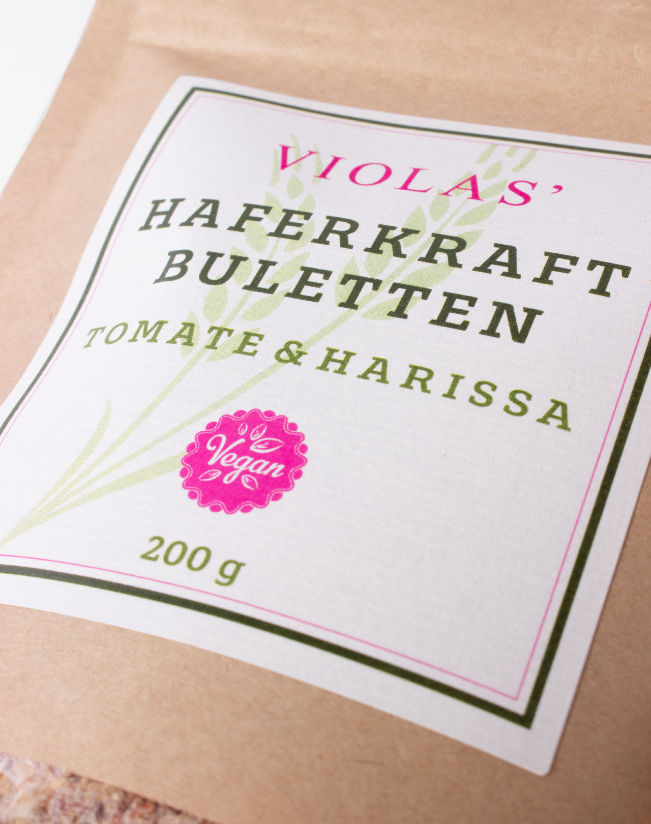 Haferkraft Buletten »Tomate  &  Harissa«