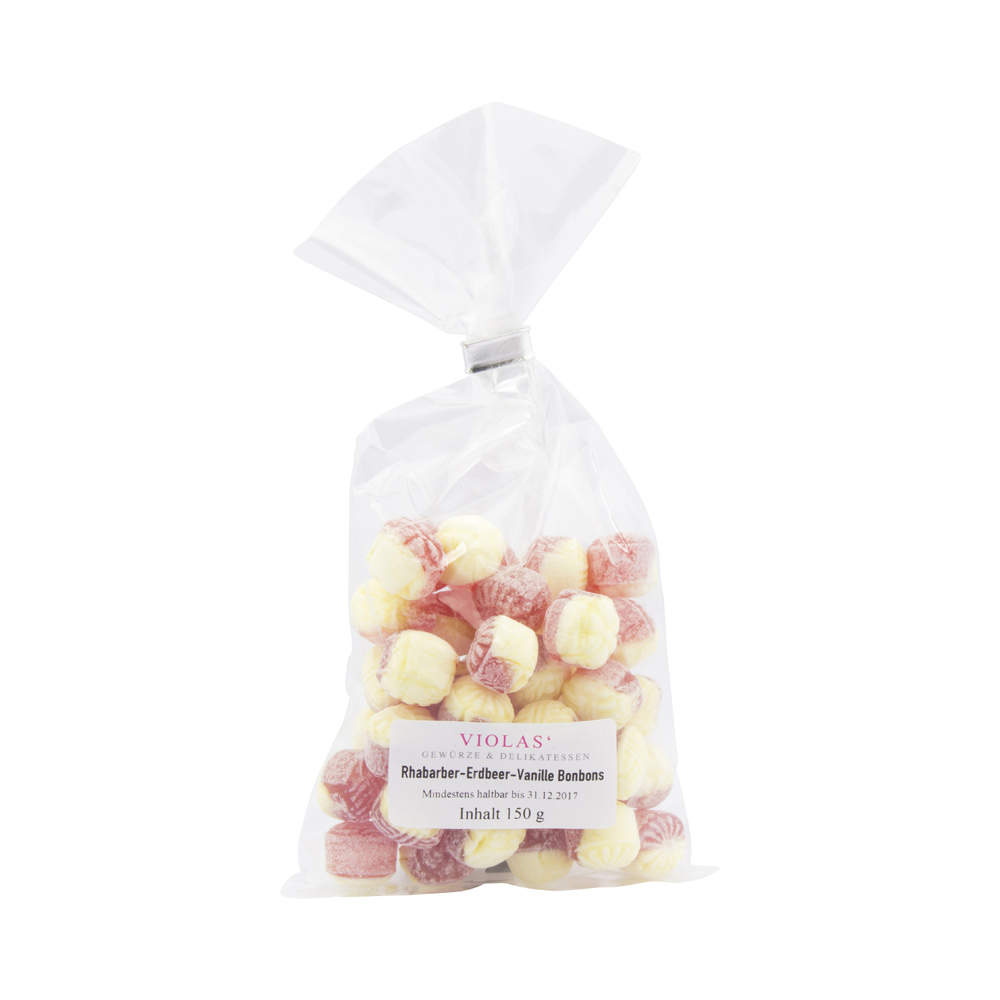 Rhabarber-Erdbeer-Vanille Bonbons