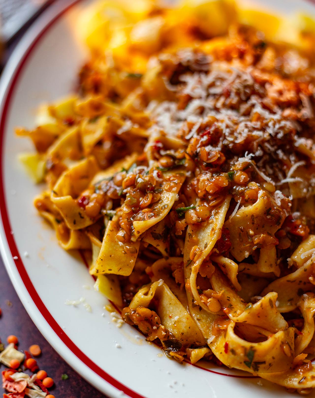 Linsenbolognese Arrabbiata