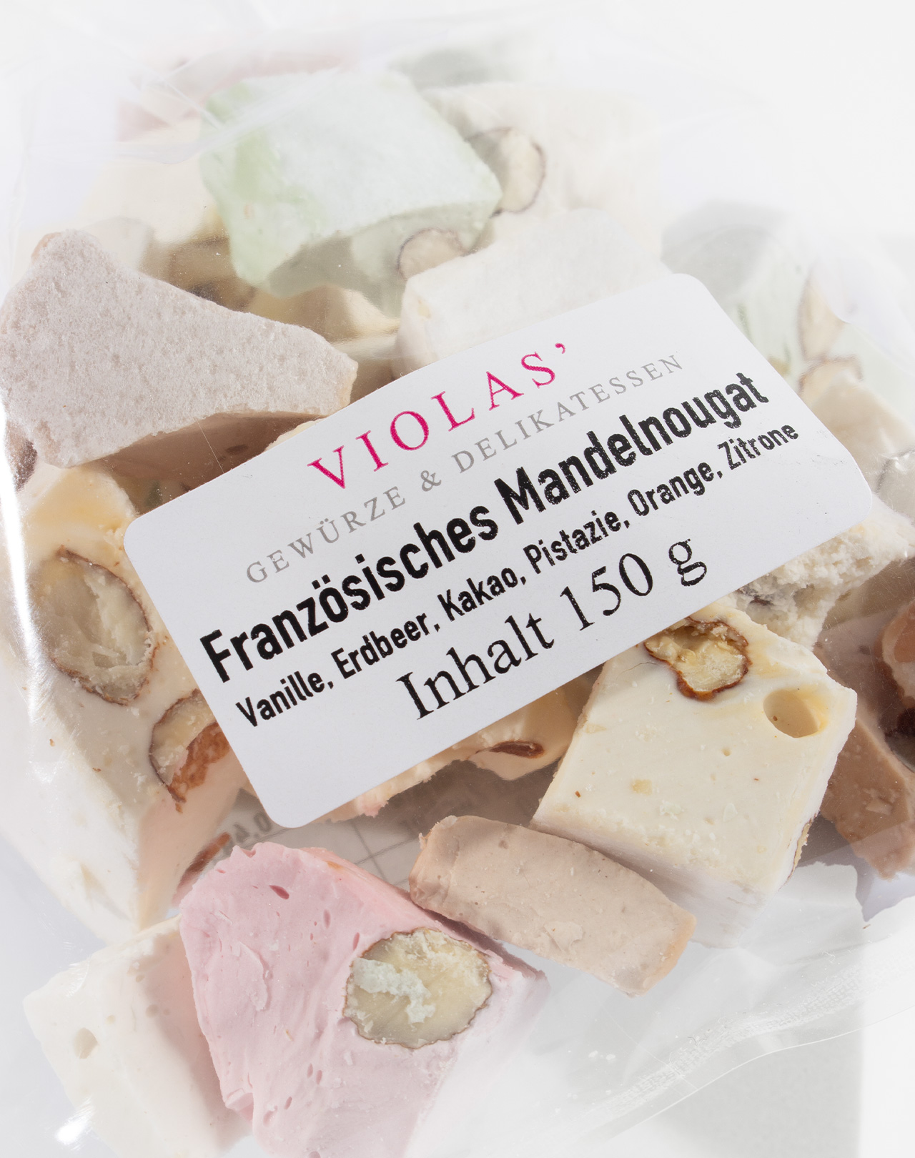 Französisches Mandelnougat 