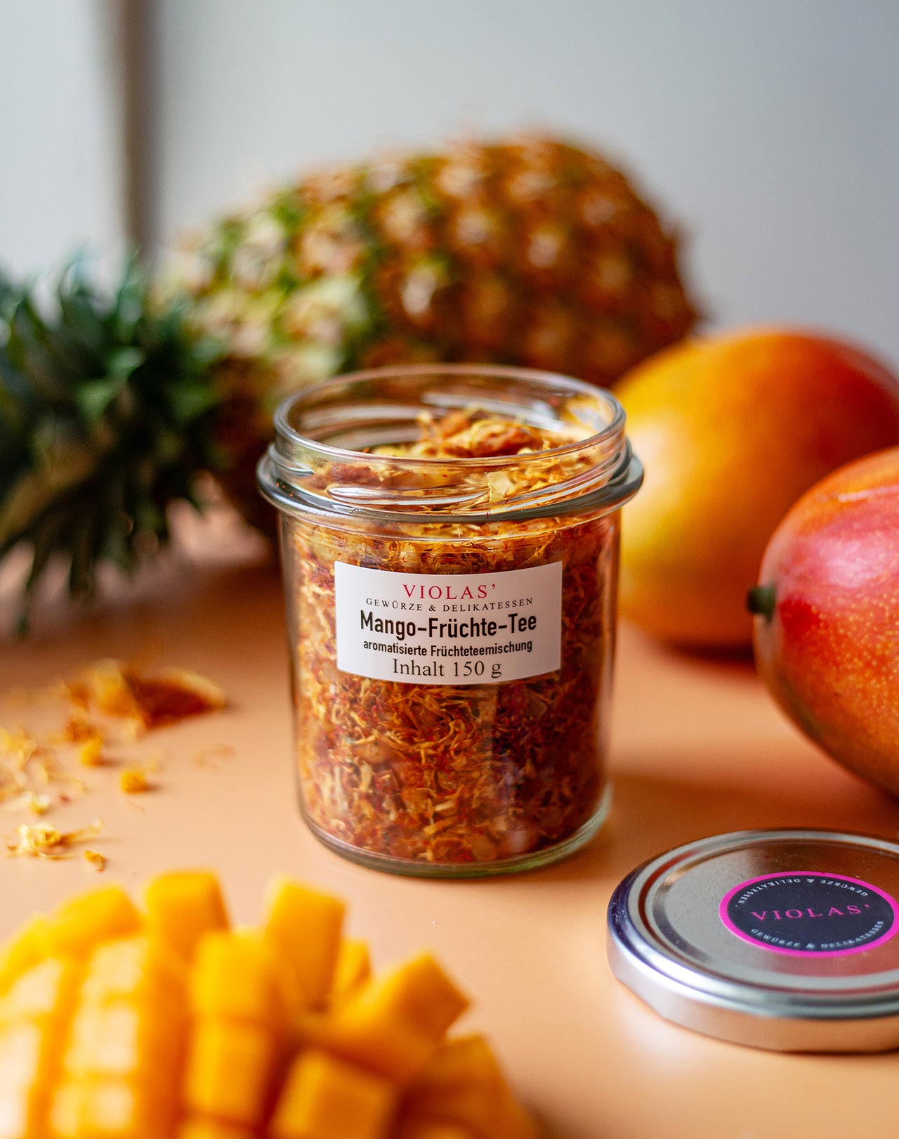 Mango-Früchte-Tee