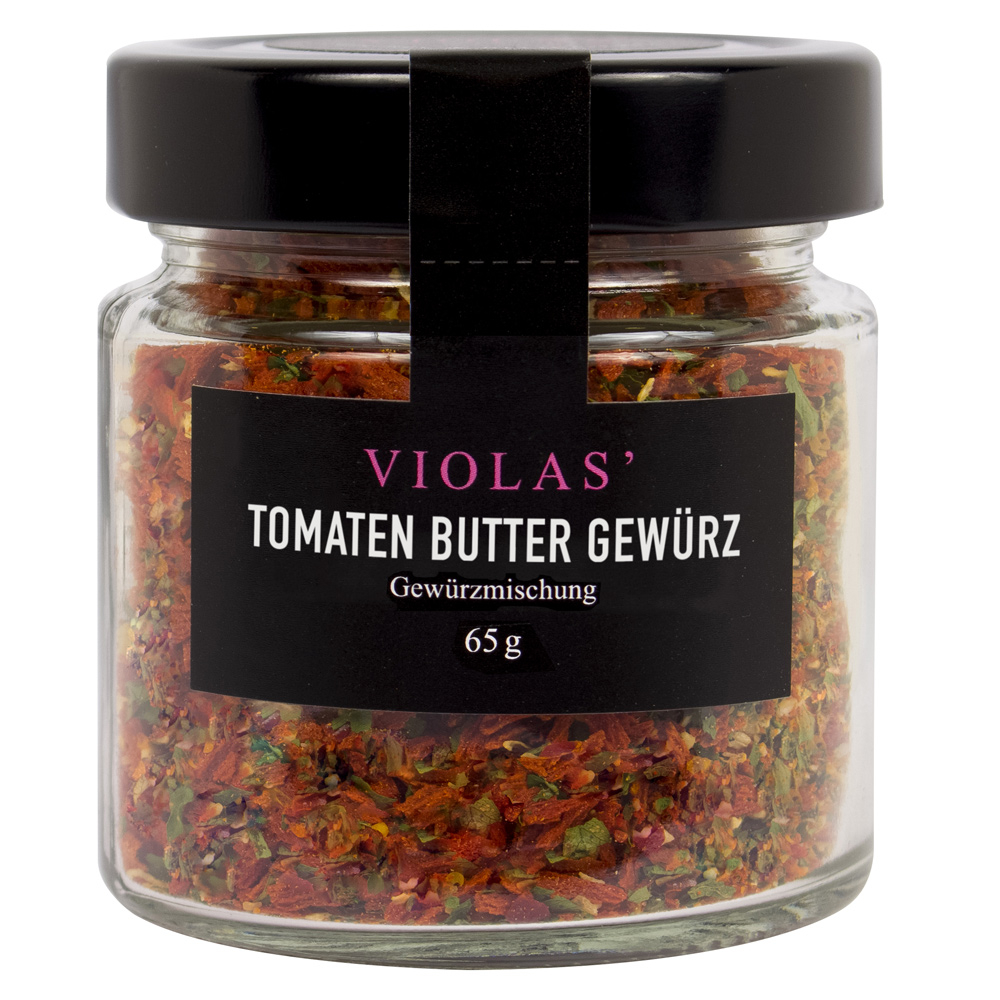 Köstliches Tomatenbutter-Gewürz, 65 g - VIOLAS’ Gewürze &amp; Delikatessen