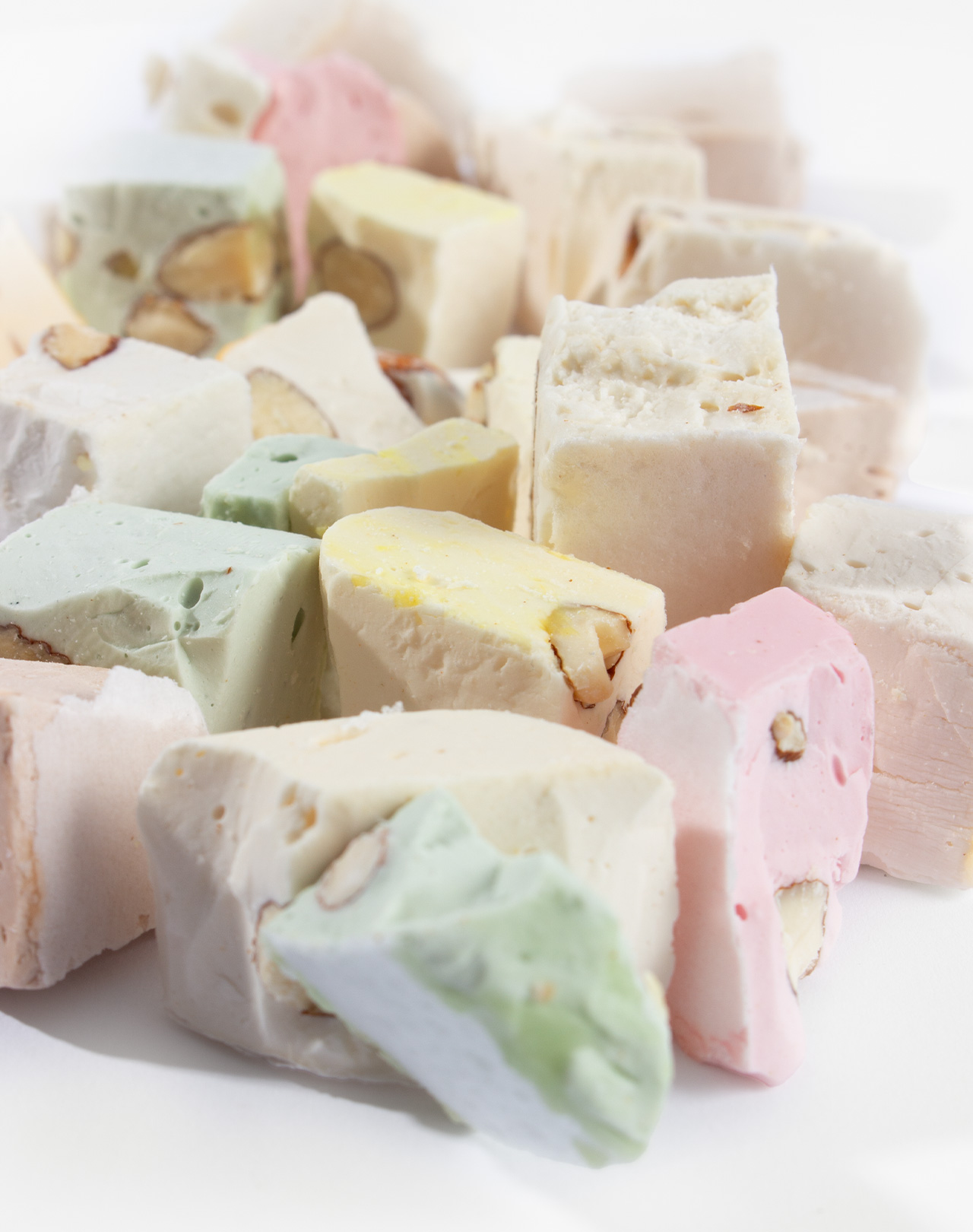 Französisches Mandelnougat