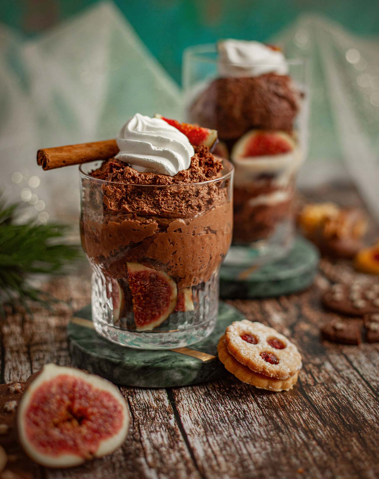Mousse au chocolat mit Spekulatiusgewürz