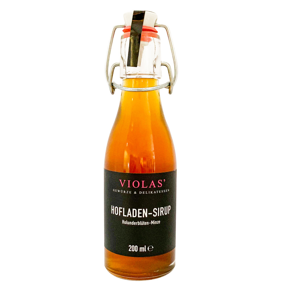 Hofladen-Sirup Holunderblüte-Minze