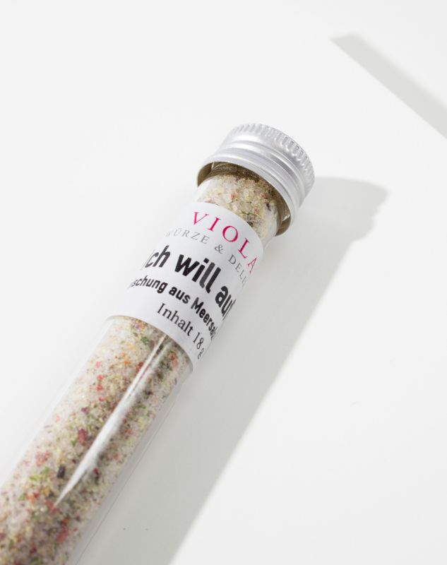 Leckere Salzmischung "Ich will auf's Ei" , 10g im Röhrchen VIOLAS’